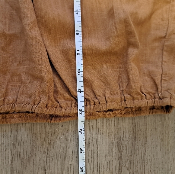 LOVE on a Hanger Burnt Orange Lace Floral Embroidered Short Sleeve Top - Picture 6 of 6